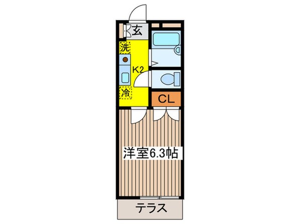 第Ⅱメゾン谷端の物件間取画像